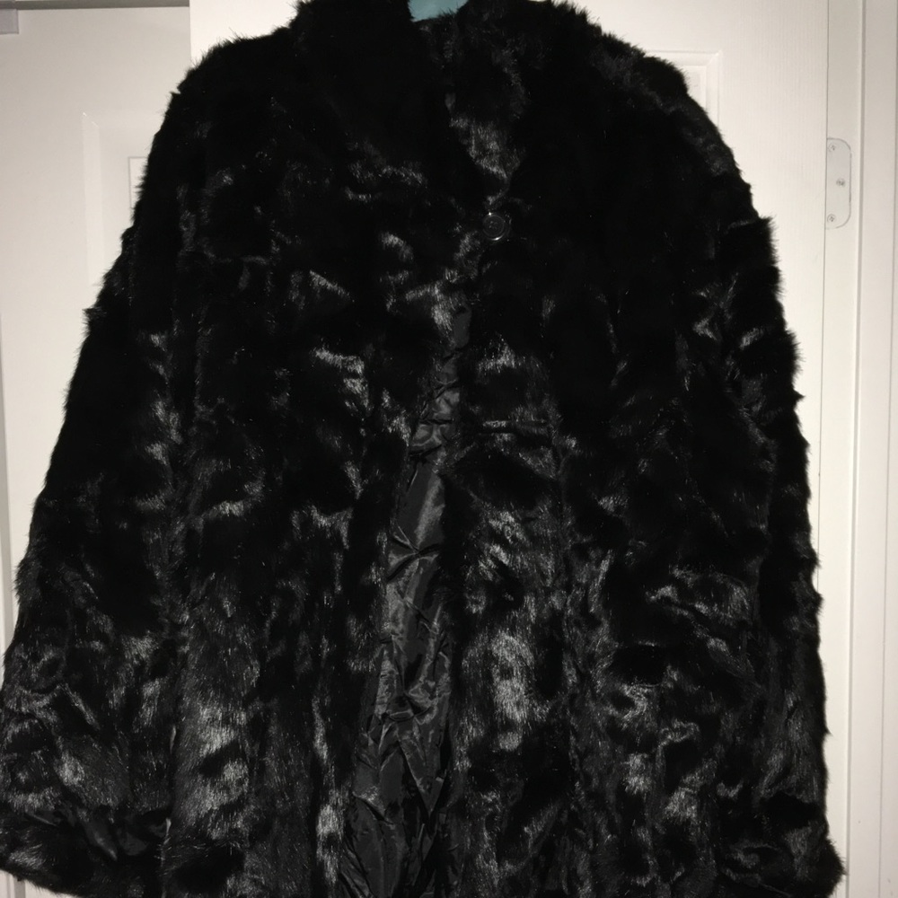 Dennis Basso Faux Fur Jacket